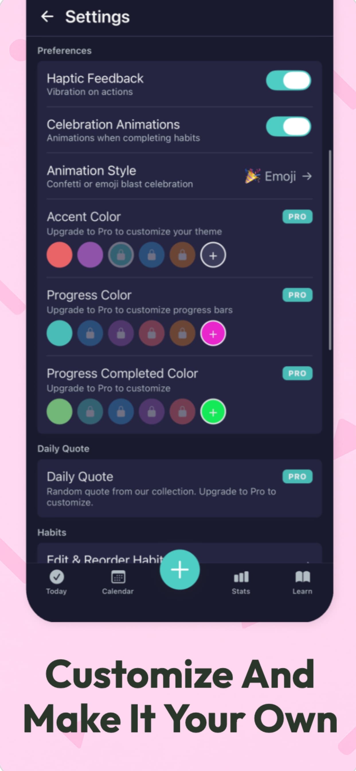 Customize And Make It Your Own